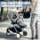Flylin Baby Stroller Wheel 1Pair, Rubber Back Wheel 4