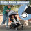 Flylin Baby Stroller Wheel 1Pair, Rubber Back Wheel 5
