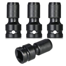 Zestaw 4 adapterów udarowych sześciokątnych 1/2" do 1/4"