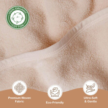 infancie Organic Cotton LowTwist Woven Hooded Baby Towels 80x 80 cm So
