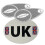 Eurolites Headlight Deflectors & UK Car Sticker 5