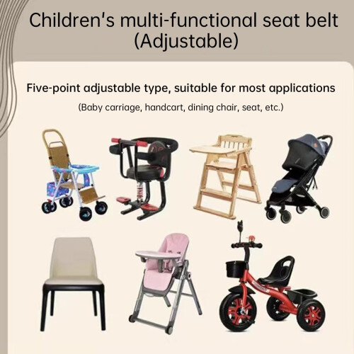 Universal Baby 5Point Harness Belt Adjustable Safety Strap for High Ch 1