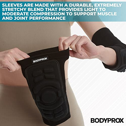 Bodyprox Elbow Protection Pads 1 Pair (Medium), Elbow Guard Sleeve 2