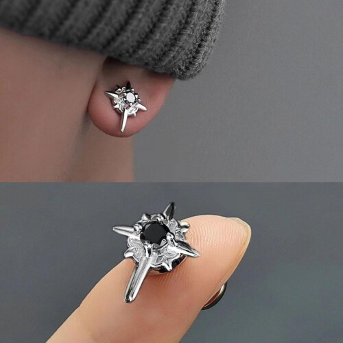 Magnetiske øreclips uden piercing i legering, unisex, par 2