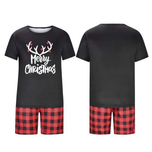Awdenio herrpyjamasset med matchande juldekorationer, polyester