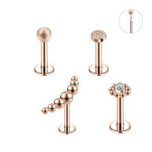 Örhängesset med stift 16G, push-in 4 delar