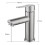Grifo monomando para lavabo aero inoxidable cepillado 5