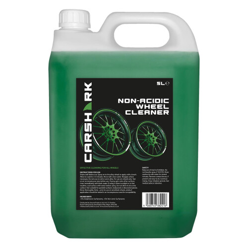 CARSHARK Non Acidic Wheel Cleaner 5 Litre with Long Hose Trigger, 1