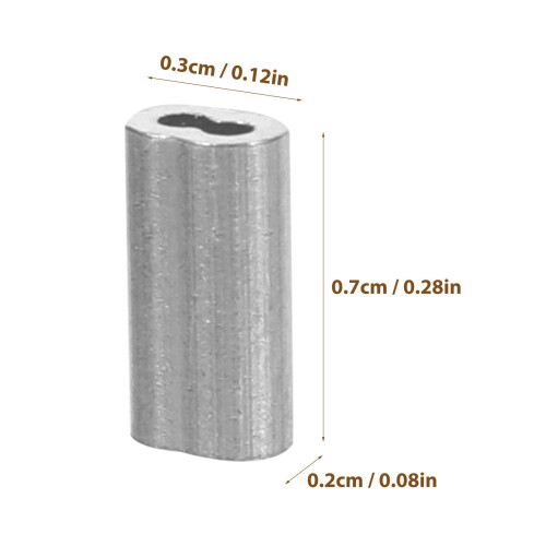 100 manchons de sertissage pour câbles en aluminium 1