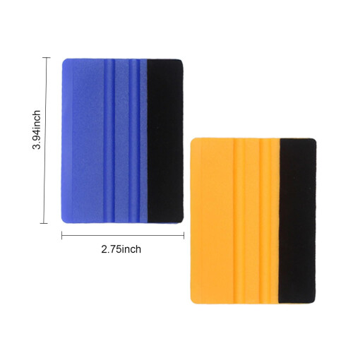 Irunfast 4Pcs Felt Vinyl Wrap Tools Set,Decal Applicator Window Film Tools Triangle Scraper,Straight Scraper, Vinyl Squeegee for Car Window Tint,Wall 1