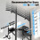 Dskeuzeew Power Tower Dip Station Pull Up Bar, Adjustable Height Multi-Function Power Tower, Push Up Workout Abdominal Exercise for Home Gym Strength 4