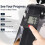 AGM Foldable Mini Pedal Exerciser, Compact Arm Leg Exercise Bike with LCD Display for Home Office Workout 3