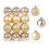 Staron gold Christmas ornaments 60mm 24 pcs 2