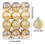 Christmas tree ornaments gold plastic balls 24 pcs 6 cm 2