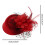 Καπέλα TINYSOME Fascinator για γυναίκες, καπέλο Pillbox με κλιπ μαλλιών με πέπλο με χάντρες 2
