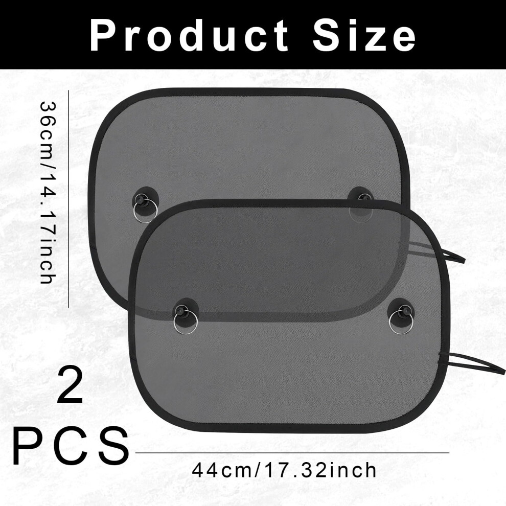 Yiajia Car Window Shades For Baby - Universal Car Sun Shade For Children, Uv Protection Sun Visor, 44 X 36 Cm, Set Of 2-2
