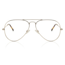 Full Rim Pilot Pale Gold SmartBuy Collection Haven JSV-200 001 Unisex Eyeglasses