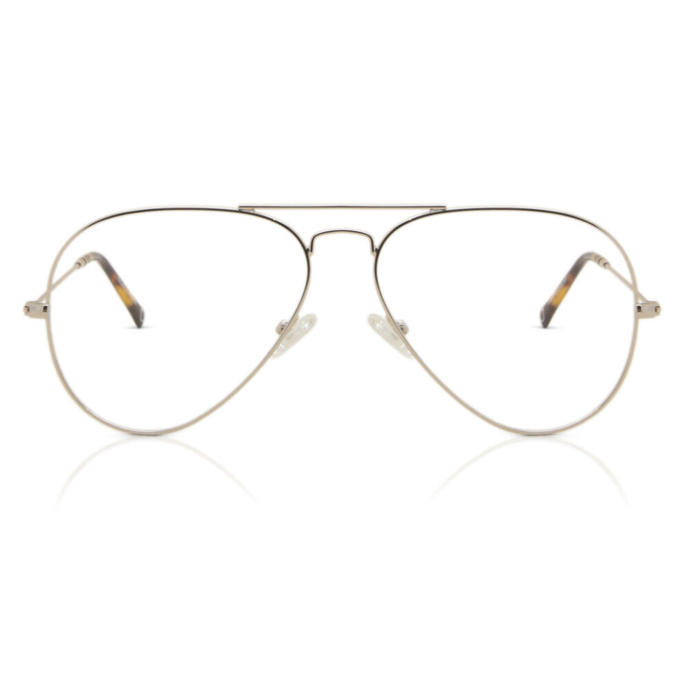 Smartbuy Collection Full Rim Pilot Pale Gold Haven Jsv-200 001 Unisex Eyeglasses