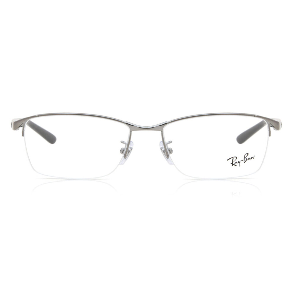 Ray - Ban Men's Grey Rx6501d 2502 Man Optical Frames Metal Transparent Squared Normal - Image 3