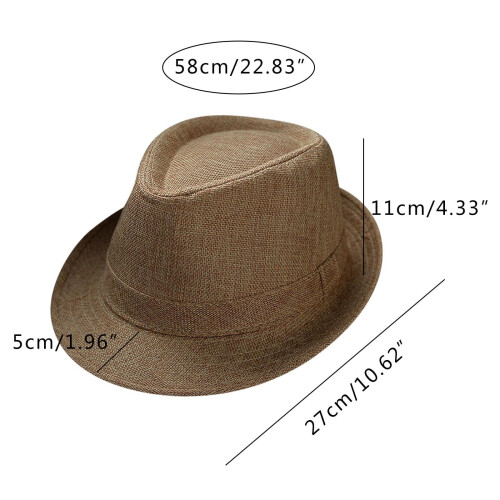 Unisex Retro Jazz Solhat – Polyester, One Size 2