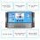 Solcelleladerkontroller 12V/24V 30A eller 60A med LCD 3