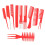Pieptene de coafat pentru salon – Plastic roșu, ergonomic 5