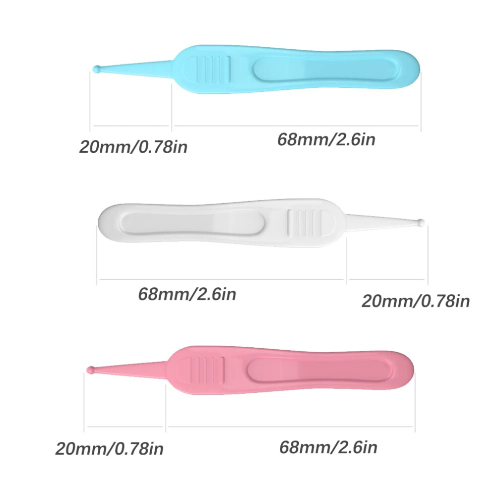Fyaccd 3 Pcs Baby Nose Tweezers, Nose Cleaning Tweezers, Nose Cleaning Tools, Gentle And Safe