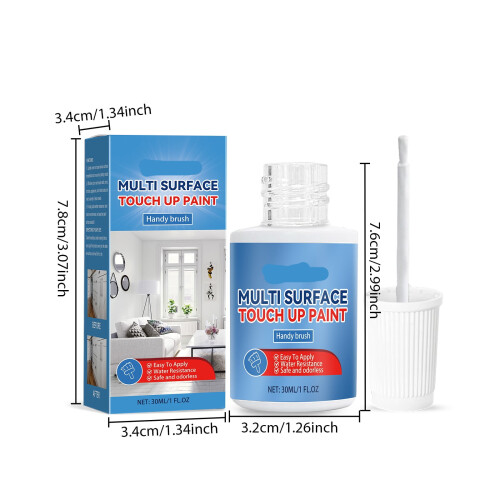 White Touch Up Paint Pen Multi-Surface 30ml 2
