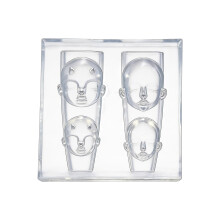 Flexible Nail Stamping Mold Doll Face Manicure Mould for Nail