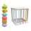 Educational Sorting Cubes Featuring Textured Blocks-square 1