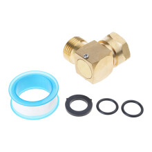 Tuinslang draaibare fitting 3/4 inch GHT-draden 90 graden slang