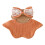 Protective Infant Bib with Elegant Bowknot Headband Cotton-R 1