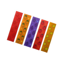 Sensorische geurstickers, set van 5, fruitpatroon,-grindtextuur