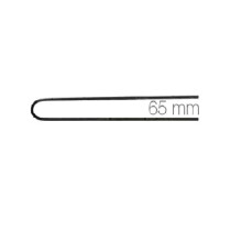 Comair Postiche-Nadeln glatt 65 mm schwarz, 50er-Beutel, 0,8 mm