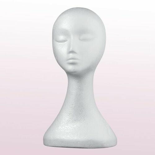 Comair Schaumstoffkopf Lady (Büste) weiß, 39,5 cm