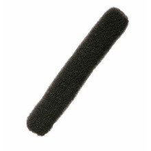 Comair Bun-Rolle mit Druckknopf schwarz rund, lang 4 x 22 cm, 14 g
