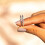 Double Cross Stud Earrings, 18K Gold Plated CZ 2