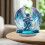Acrylic Angel Figurine Boho Clear Winged Statue 5