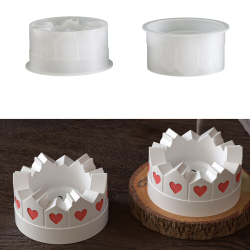 Multipurpose Heart House Shape Crafting Molds Candle-pattern 2 1