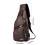 Sac bandoulière unisexe marron 7