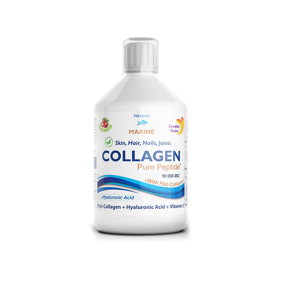 Swedish Nutra Marine Collagen 10000Mg Liquid Berry 500Ml