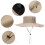 Unisex solhatt med stor brem – polyester, håndvaskbar, 4