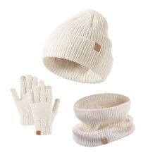 Kids Winter Hat, Scarf & Glove Set – Acrylic Fleece,