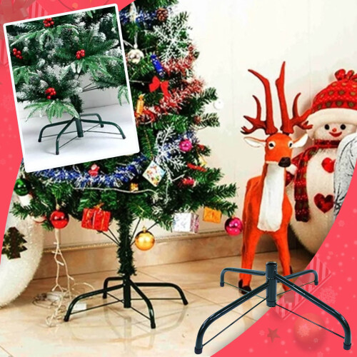 SLYNSHome Πτυσσόμενη Βάση για Χριστουγεννιάτικο Δέντρο, 40cm, Σιδερένια, για 1" 1