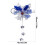 Christmas Bell Pendant Blue Plastic 1 Piece 3