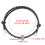 Carbide Emergency Escape Bracelet Adjustable Wristband with 2