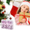 Pink Electroplated Christmas Candy Ornament 1 pc 3