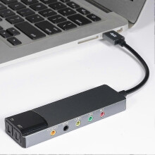 USB-geluidskaart 7.1 5.1-kanaals externe audiokaart SPDIF optisch voor pc Compute 26s