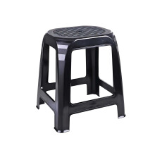 Plastic Stool Black Seat Indoor Outdoor Stackable Sturdy Party Weave Chair