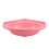 Wandmontiertes Badezimmerbecken Kunststoff Rosa Eckform 1